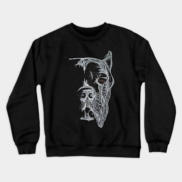 Cane Corso Acrylic Painting Crewneck Sweatshirt by SKornackiArt